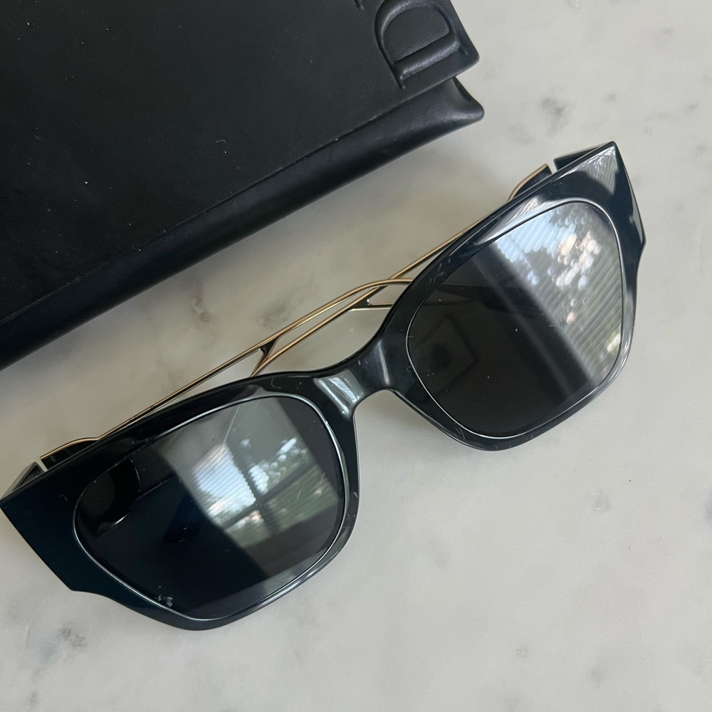 Black and gold Dior Sunglasses